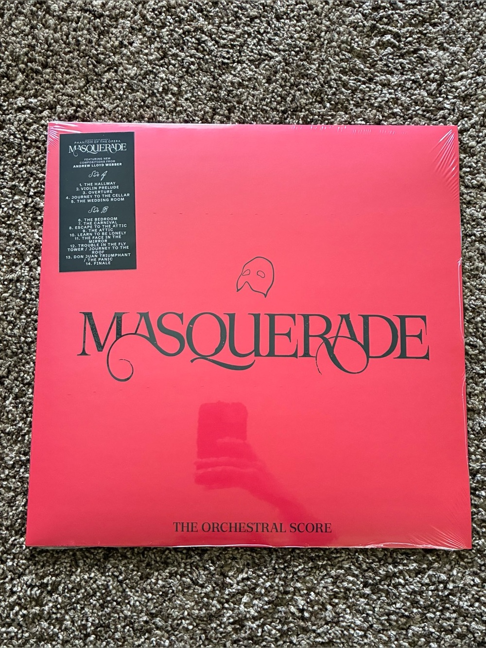Masquerade Phantom of the Opera Vinyl